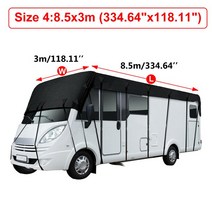 그라운드시트 방수포 텐트시트 210D 방수 모터 홈 지붕 커버 5/6.5/7.5/8.5*3M RV 캐러밴 타포린 보호 차, 04 8.5x3m