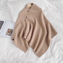 어깨숄 니트 케이프 어깨걸치는 작은숄 밖에걸쳐입는스타일 셀럽 셔츠 스커트 국다용도 코디하기쉬운 스카프 가을겨울 시즌