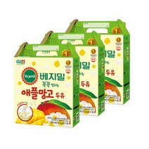 정식품 베지밀 과일이 꼭꼭 씹히는 애플망고 두유 190ml 48개