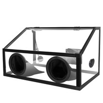 건담 프라모델 페인트 방진 채색 작업대 도색부스, 5MM 방진 박스 팬 세트