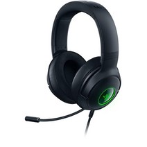 Razer 크라켄 V3 프로 하이퍼센스 무선 게이밍 헤드셋 햅틱 기술 포함: 트라이포스 티타늄 50mm 드라이버 - THX 공간 오디오 - 하이퍼스피드 무선 - 하이브리드 원단 및, Kraken V3 X