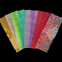 비즈공예 DIY 만들기재료 보석스티커5p 어린이집 유치원 구슬스티커 놀이, 1개, 금색