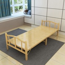 접이식 대나무 평상 야외 대나무 침대 대청마루 야외 베란다 테이블, 폭 80x 길이 197cm  오리지널