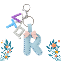 가죽공예_이니셜키링 R 만들기 1인세트, 1개