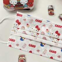 성인 캐릭터 헬로키티 스누피 쿠로미 마이멜로디 다양한 디자인 무늬 패션 컬러 색깔 덴탈마스크 만화 에니메이션 시리즈2, 5.블루다람쥐, 10매