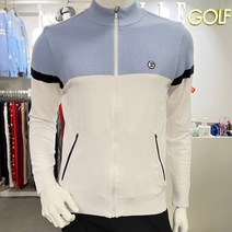 엘르골프 [2001안양점] 짜임컬러배색 간절기 풀집업 가디건