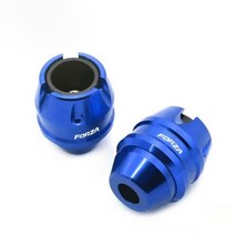 오토바이 전륜 차축 포크 충돌 슬라이더 떨어지는 수호자 혼다 Forza750 250 2018-2021 22, 07 Forza logo Blue