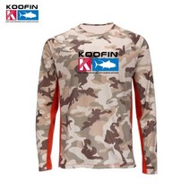 자켓 고어텍스 우의 내피 여름낚시복 바지 KOOFIN-신제품 낚시복 자외선 차단 여름 긴팔 수분 흡수 라운드 넥 낚시 의류 전문 바다 106945, 3XL, 낚시복2