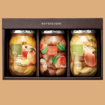ORGA 3색 복숭아병조림 선물세트 450g 3EA 기프트 병문안, ORGA 3색 복숭아병조림 선물세트 450gX3EA