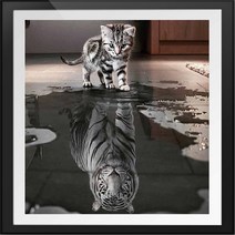 보석십자수 명화 5D DIY 다이아몬드 페인팅 자수 만화 동물 공예 스킬자수, 01 20*20cm, 07 8