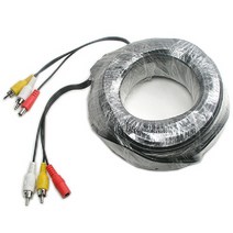 일음쇼핑^^mComs CCTV 케이블 30m - 2RCA + DC 5.5 전원 검정색 CCTV악세사리 감시카메라 CCVT CCTV용품 CCTV부품 보안TV일medi^^, ab^^선택없는