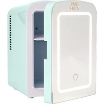 Paris Hilton 미니 냉장고 퍼스널 뷰티 Mirro Door Dimmable LED Light 4-Liter 화이트, 미니_하얀색