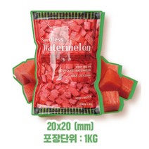 선인 씨없는 냉동수박 1kg 수박주스, 단품, 단품
