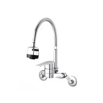 국산 싱크 벽붙이 벽붙이 코브라 수전 ES101, 1개