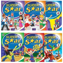 Super Star 1 2 3 4 5 6 Student Book+Workbook 슈퍼스타 영어책, 2단계 Super Star (s+w)