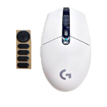 로지텍 G304 LIGHTSPEED 게이밍 무선 마우스 + 마우스피트 세트, 화이트+마우스피트