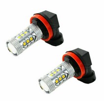 싼타페DM 16발 LED 안개등 H8 40W 2000LM, H8 타입 2개 1세트, 1개