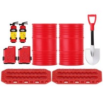 INJORA118 124 RC 크롤러 자동차 TRX4M SCX24 FCX24 Enduro24 용 연료 탱크 쇼블 오일 드럼 성형 장식, Combo Pack G