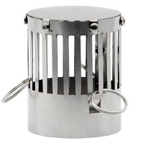 접이식화목난로 Thous Winds 초경량 목재 스토브 액세서리 TW1008 불꽃 날림 억제 처짐 방지 바닥 유리 패널 굴뚝 화상 후드, 01 Spark Arrester SUS