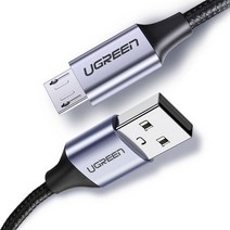 유그린 고급형 마이크로 5핀-USB 퀵차지 고속충전케이블 US290, 2m