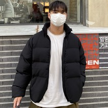 남녀공용 루즈핏 웰론 숏 패딩