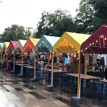 행사용 천막 플리마켓 야시장 행사장 시장 색상, 2m x 2m 가림천없음(색상선택)
