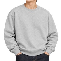 남성 오버핏 무지 맨투맨