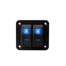 샌드위치 판낼 부자재 2 3 4 5 6 8 갱 보트 해양 스위치 패널 12V 방수 4.2A 듀얼 USB 충전기 소켓 LED 디, 02 Green LED, 01 2 Gang