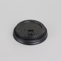 1013온스 종이컵용리드 검정 개폐 뚜껑 1000개, 단품