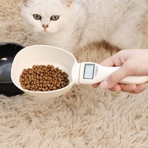 강아지 사료 계량 스푼 고양이 체중조절 급여량조절 디지털 사료스쿱