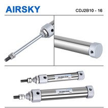 유압실린더 CDJ2B 공기 실린더 복동 싱글로드 미니 스트로크 5 20, 05 Stroke 25mm_02 Bore 16mm