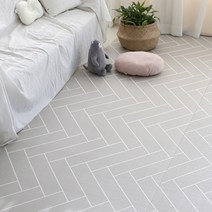 따사룸 PVC 유아 거실 층간소음 놀이방 복도매트 110cm x 100cm 놀이매트, 헤링본그레이