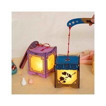 전통 청사초롱 등 만들기 전등갓 조명등 세트 무드등, 기와집, 선택:기와집