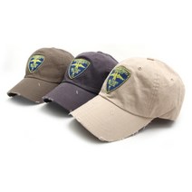 구제 워싱 밀리터리 빅로고 남성 야구 모자 이니셜 남자