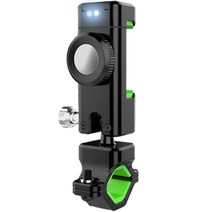 ZSUN 360도 회전 LED조명 전동 자전거 핸드폰 거치대, 그린(LED등)