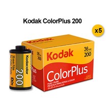 필름 35mm 카메라 호환 kodak colorplus 200 m35m38 에 맞는, 5롤, 협력사