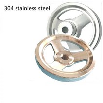 CNC 3D 프린터 304 스테인레스 스틸 널드 핸드 휠 광택 산업용 기계, 60mm, M12