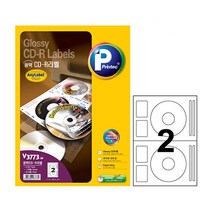 프린텍 애니라벨 광택 CD 라벨 일반 V3773-50 50매 라벨지 잉크젯 전용, ^선택:상품선택@