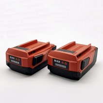 전동 공구 호환배터리 2개 신제품 B22 22V 5.0Ah 고전력 리튬 이온 배터리 Hilti 18V 21.6V 공구용 무선 전, 01 빨간