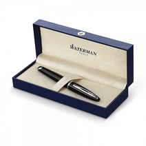 Waterman 카렌 블랙 시 세인트 만년필 (S0293970), 파인 닙_블랙앤실버