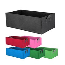 발코니텃밭 손잡이 부직포상자 사각 칼라 부직포 화분, 레드