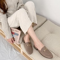 가이아슈 여성용 빈센 홀스빗 스웨이드 블로퍼 2.5cm
