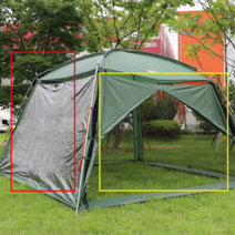 아웃도어채널 아웃도어채널 ODC 매쉬돔 280 전용 가림막/악세사리 외, 지퍼가림막