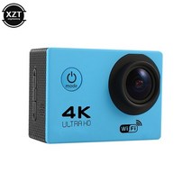 액션캠 자전거 블랙박스 전동스쿠터 1pcs 액션 카메라 울트라 hd 무선 와이파이 미니 스마트 야외 방수 카메라 dv 비디오 녹화 스포츠 카메라, 푸른