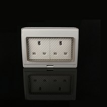 콘센트덮개 avoir uk standard ip55 방수 방진 야외 영국 외부 벽 전원 소켓 (커버 포함), 2 소켓