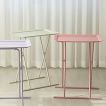 소파 침대 접이식 사이드테이블 6color, 핑크