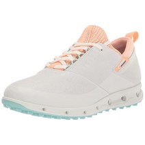 ECCO 여성용 쿨 프로 고어텍스 방수 골프화 화이트/피치 넥타 7-7.5