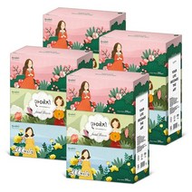 한예지 캐릭터 천연펄프 미용티슈 200매 3입 4팩, 단품