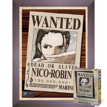 퍼즐피플 원피스 직소퍼즐 150피스, New Wanted 로빈 150P 액자포함(우드월넛), 150p, 없음
