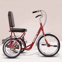 성인 트리사이클 성인 트라이크 3 휠 자전거 비치 크루저 자전거 20 인치 휠 옵션 컴포트 자전거 시트 화, 한개옵션0